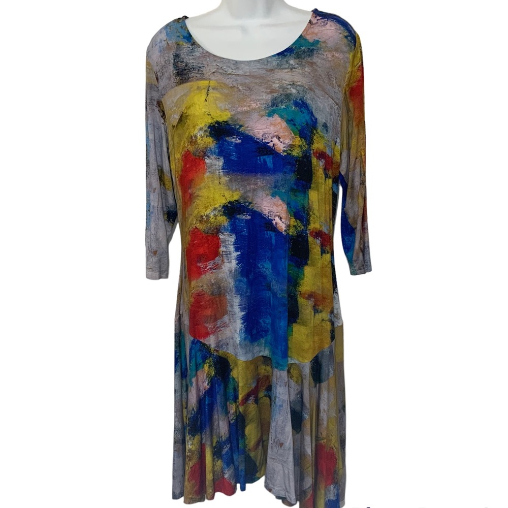 UBU Bamboo Rayon Abstract Dress